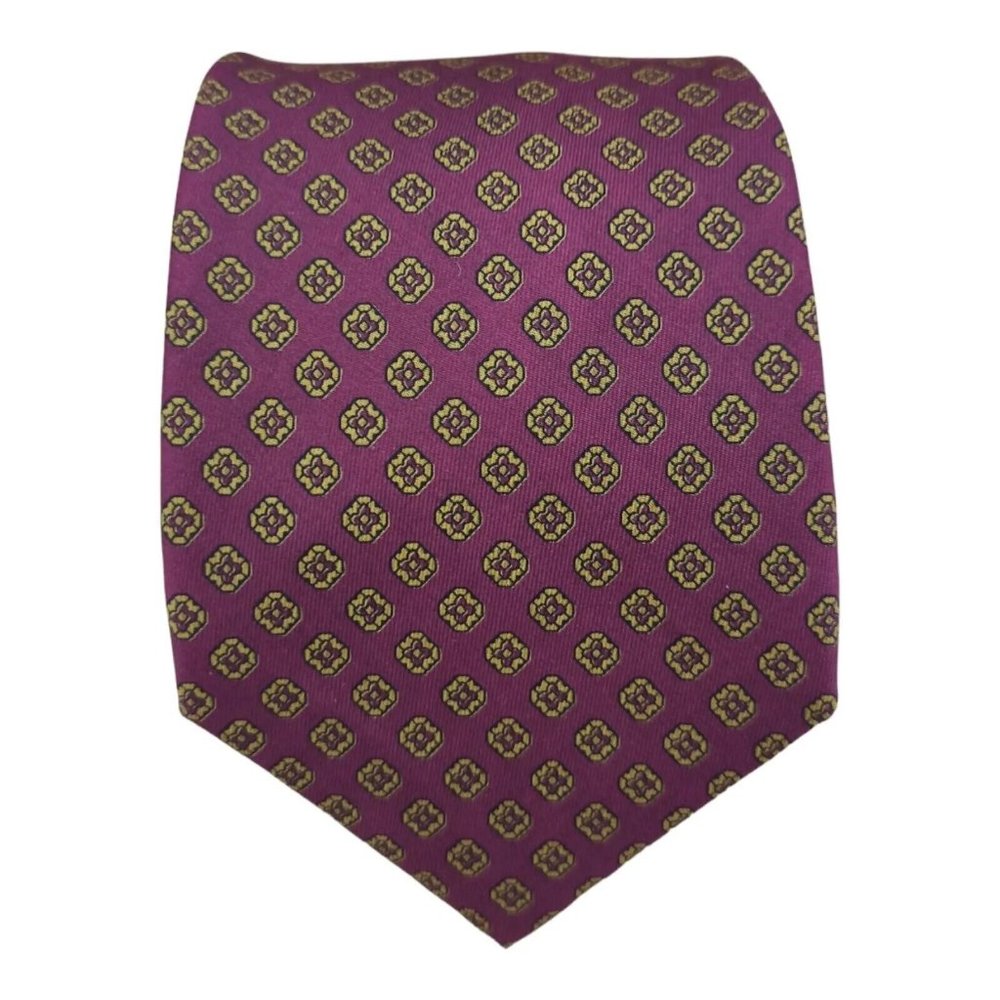 TINCATI Burgundy Art Silk Tie ITALY 57"/3.6" EC